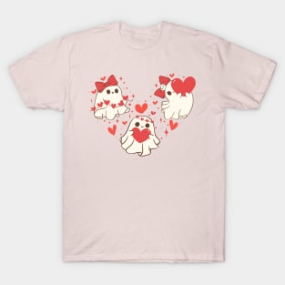 Spooky love, Valentine Ghost T-Shirt